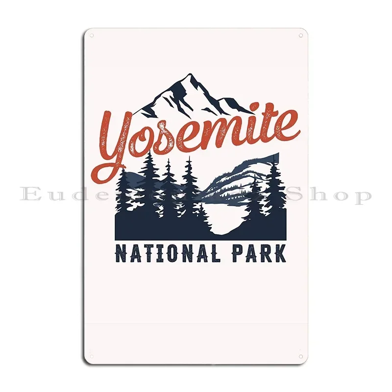 Yosemite National Park Est 1890 Gift Metal Sign Wall Cave Design Pub Printing Club Tin Sign Poster