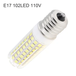 Żarówka LED E17/E11/Ba15d 10W z możliwością przyciemniania AC110V Białe / ciepłe białe światło 102 diody LED 2835 SMD Żarówka kukurydziana Lampa ceramiczna, E17/E11/Ba15d Led