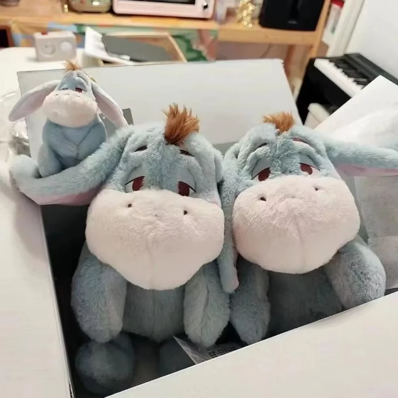 Eeyore 박제 동물 30cm 푹신한 플러시 장난감 추악한 귀여운 인형 침실 장식 성인을위한 베개 포옹 십대