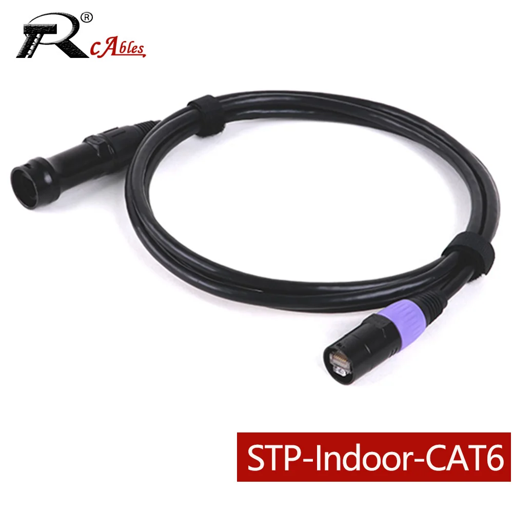 STP Cat6 LAN Network Extension Adapter Cable,Waterproof  RJ45 8P8C Male to Female Mount Ethernet Socket,for LAN Switches Router