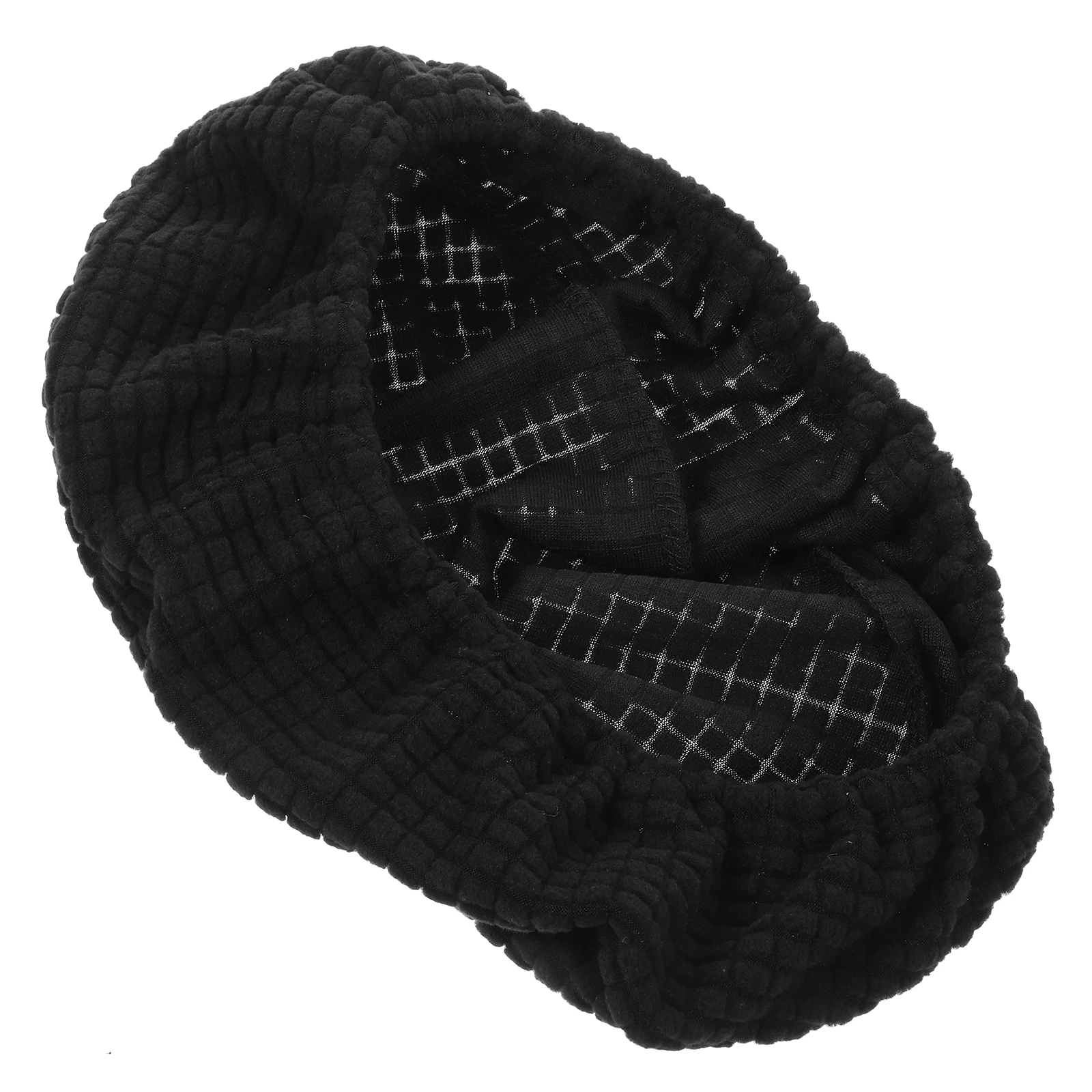 

Elastic Thick Home Office Computer Chair Headrest Cover Black Corn Pattern Pillow Protector Anti Dust Stain Resistant Durability