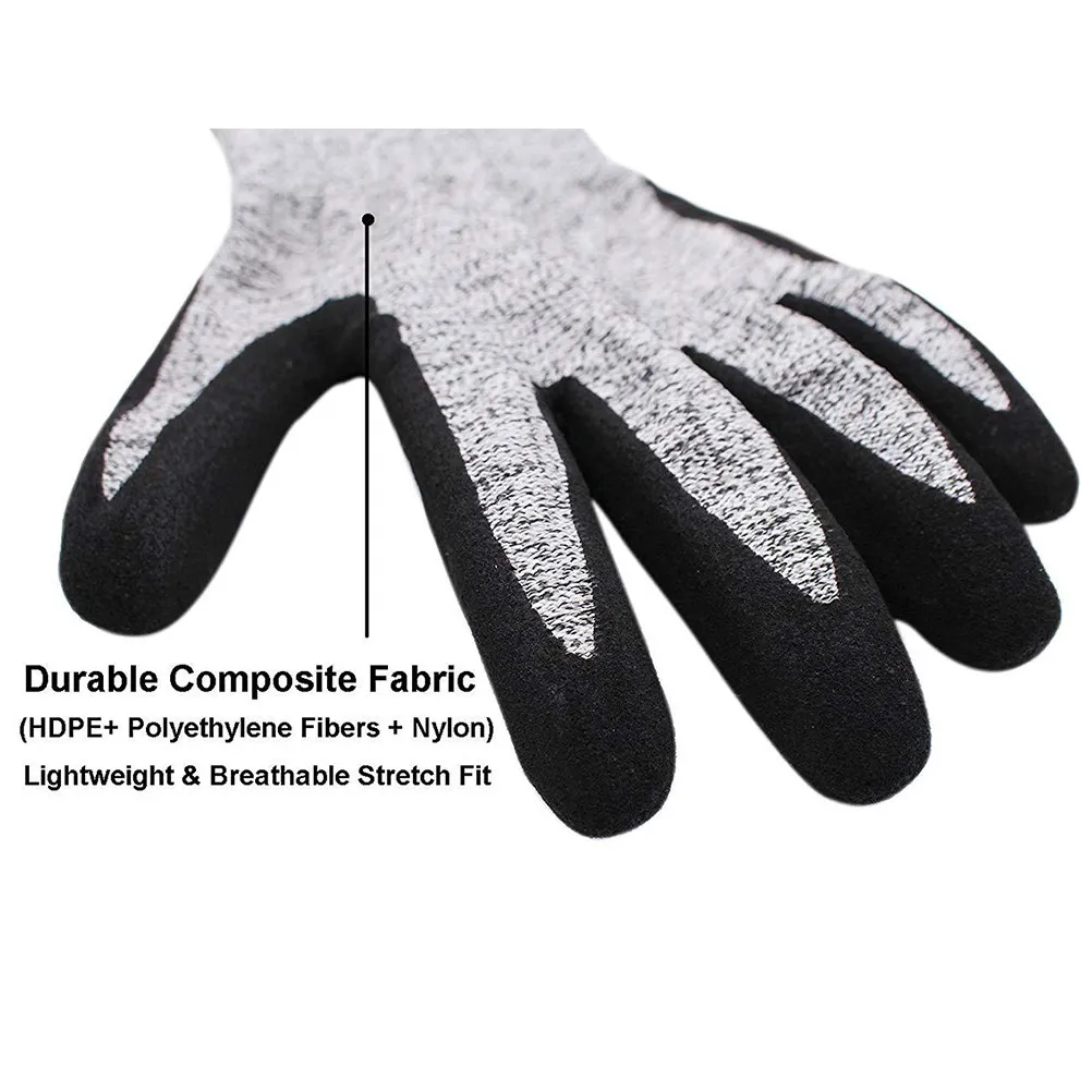 

1 Pair Waterproof Wear Resistant Safety Gloves Multi-Function Breathable Anti-Skid Protective Working Gloves for Maintenance