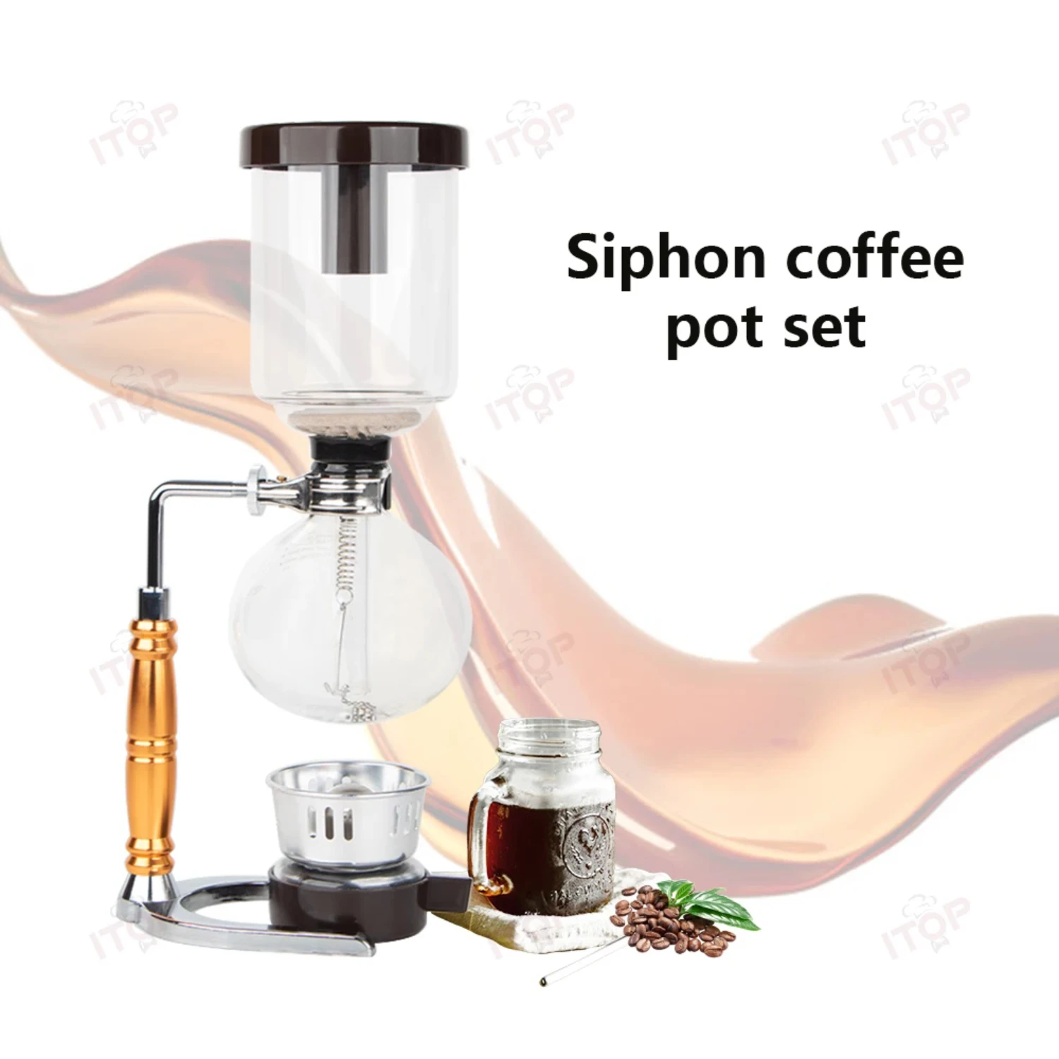 Mélangez votre préparation avec le goût et la précision supérieurs de cette cafetière à siphon en acier inoxydable de haute qualité. Profitez du parfait