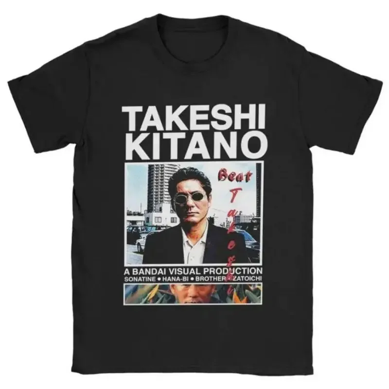 Takeshi Kitano T Shirt Xl Size Black From Japan New Movie Sonatine Hana Bi
