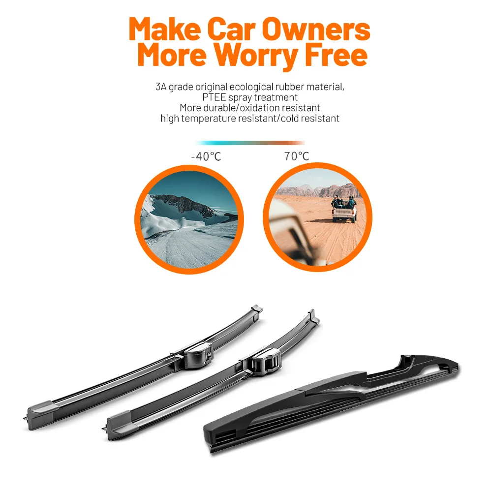 ل BMW X3 F25 2011-2017 2015 2012 2013 2014 ممسحة شفرات الممسحة الأمامية والخلفية الزجاج الأمامي نافذة فرش 26 "+ 20" + 13" #3