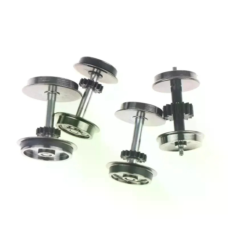 2 Pieces HO Scale Wheels Upgrade DC Wheel Set For 1:87 Model Trains Railroad HO Gauge Wheels For Model Trains DIY Accessory