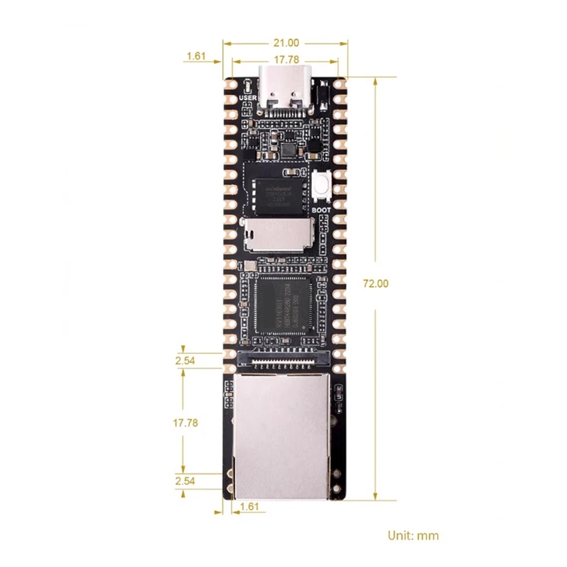 สําหรับ Luckfox Pico Plus/RV1103 Linux Development Board Cortex-A7 1.2 Ghz + Type-C แบบบูรณาการ RISC-V MCU