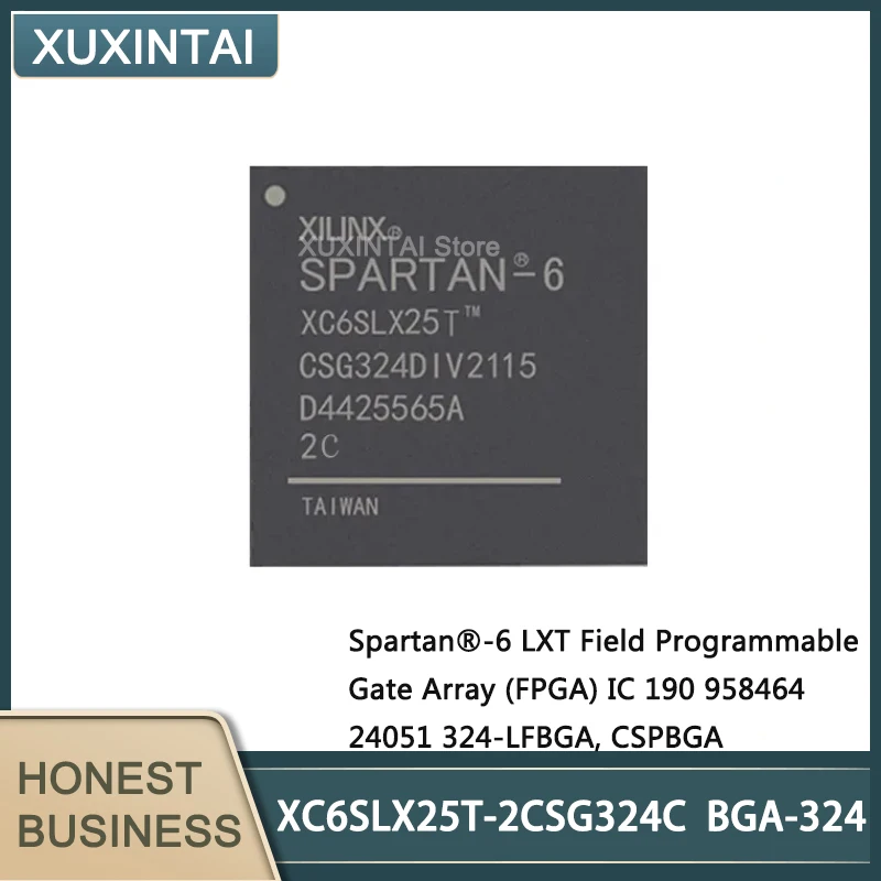 1~5Pcs XC6SLX25T-2CSG324C XC6SLX25T Spartan®-6 LXT Field Programmable Gate Array (FPGA) IC 190 958464 24051 324-LFBGA, CSPBGA