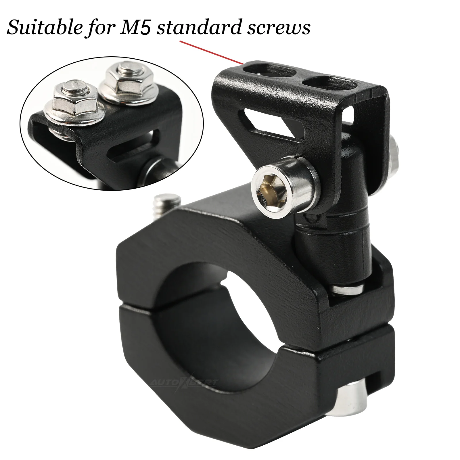 Motorcycle LED Headlight Spotlight Mount Bracket Adjustable Fog Light Auxiliary Lamp Bumper Clamps Holder Motorcycle Accessories