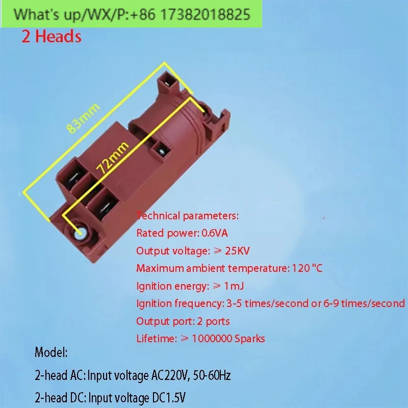 

AC 220V DC 1.5V Gas Stove AC Pulse Safe Efficient Pulse Igniter 4 Terminal Four Outlets Connections European Oven Stove Ignition
