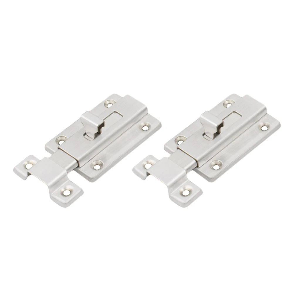 

2Pcs Stainless Steel Sliding Barrel Bolt Heavy Duty Security Latch Lock for Door Window Fence Cabinet Garage Hardware