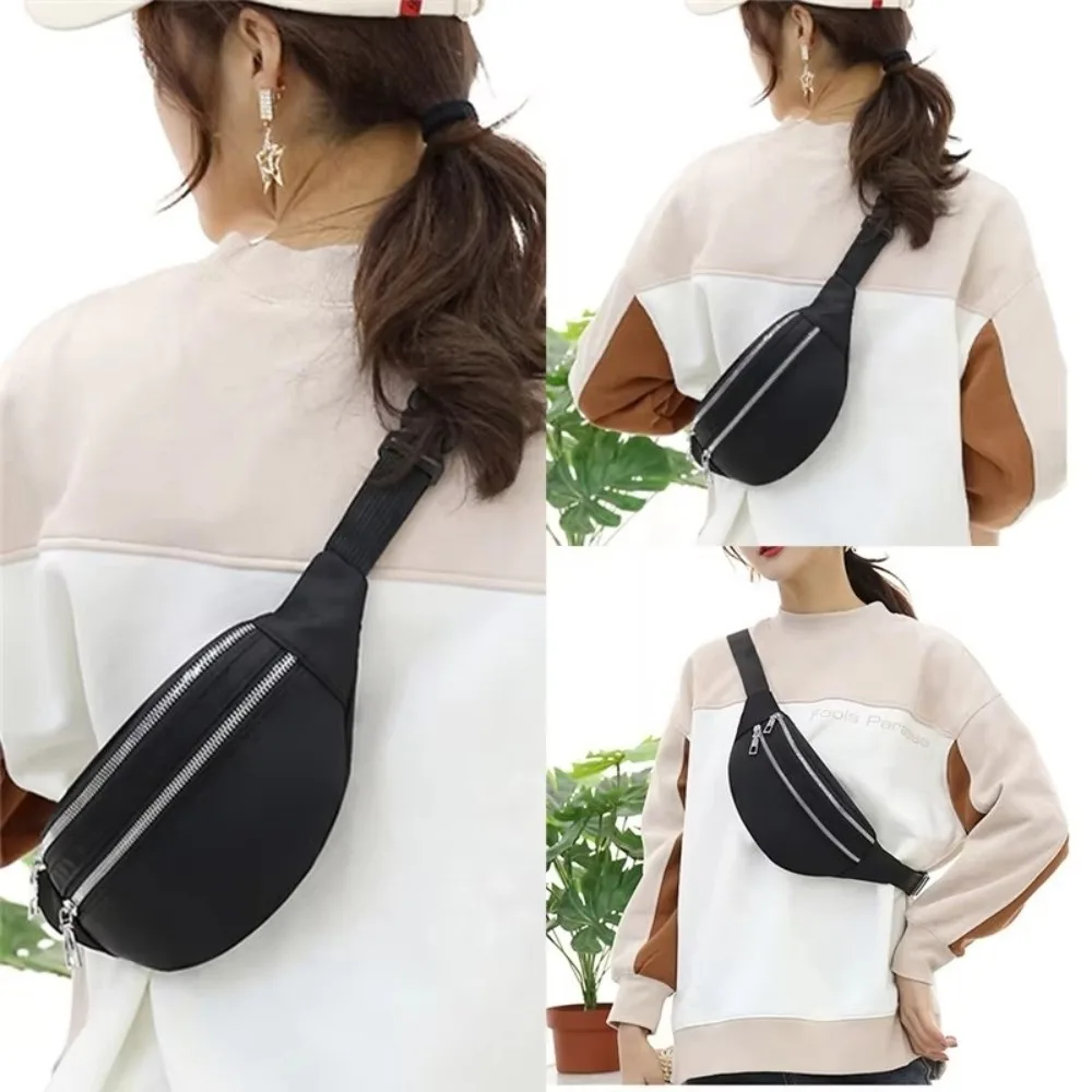 Outdoor Sport Bag Nylon Waist Bag Casual Waterproof Fanny Pack Multi-layer Phone Pouch Men's and Women's
