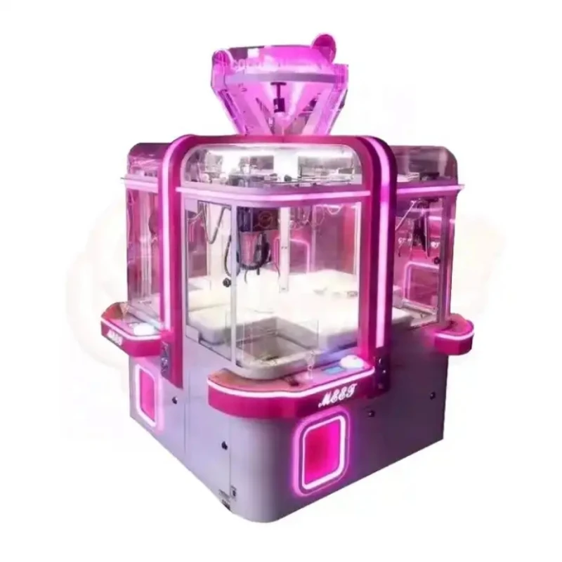 Indoor coin operated claw machine, commercial 4-person crane, automatic vending gift claw machine