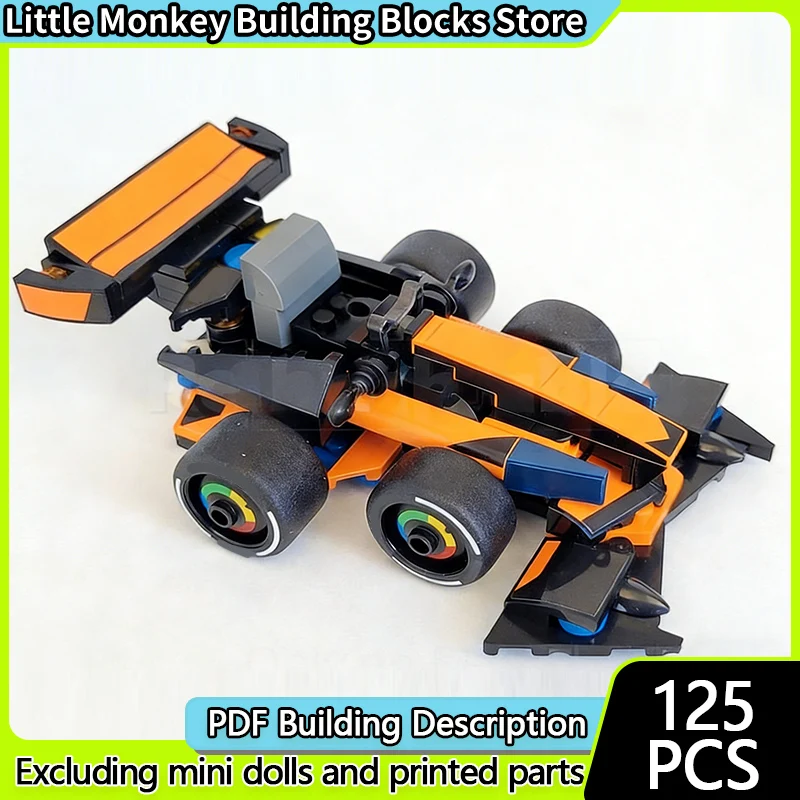 Speed Racing Car Model MOC Building Bricks MCL38 Racing Car Modular Technology Children Holiday Gifts Assemble Toys Suit