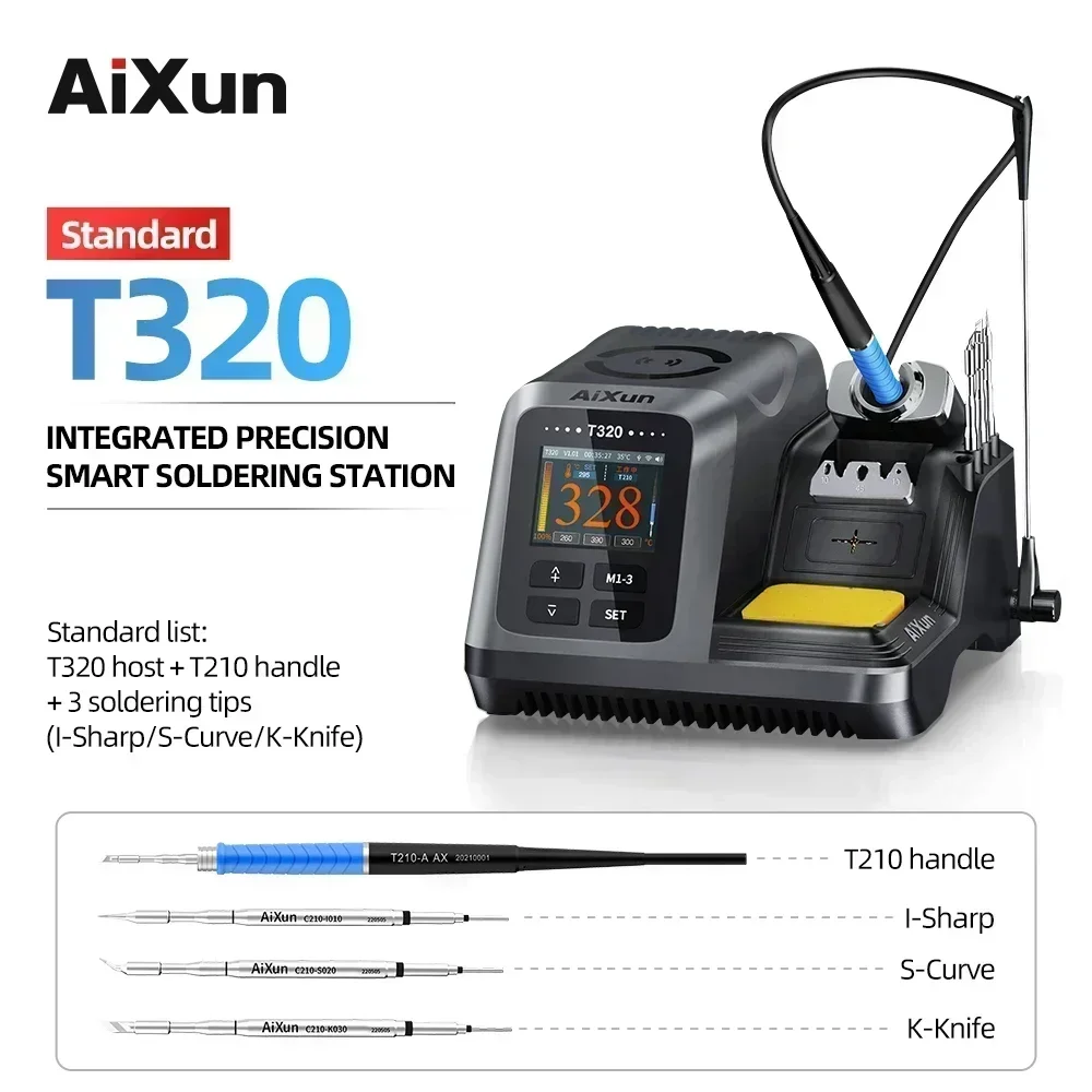 AIXUN T3B T3A T320 Умная паяльная станция для сварки T115/T210/T245 Паяльная станция T3AS T3BS для ремонта печатных плат SMD BGA Сварочные инструменты