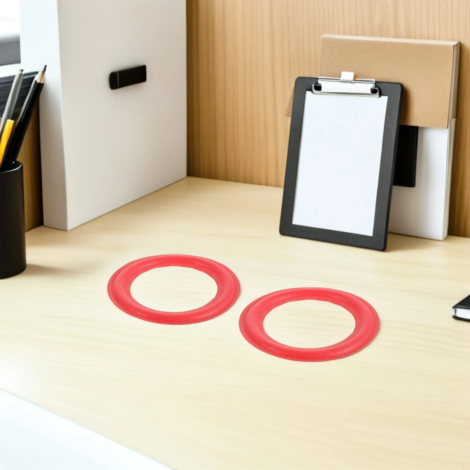 

10pcs Foam Speaker Edge Rings 3.85" Round Audio Surround Repair Kit For Foam Sponge Edge Replacement Diy Speaker Upgrade Red