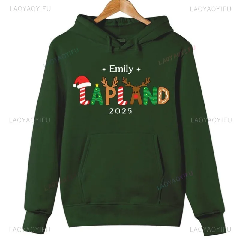 شخصية لابلاند الأسرة عطلة عيد الميلاد هوديي القطب الشمالي سانتا كلوز هدية عيد الميلاد هودي الشباب هوديس محايد معطف بقلنسوة #2
