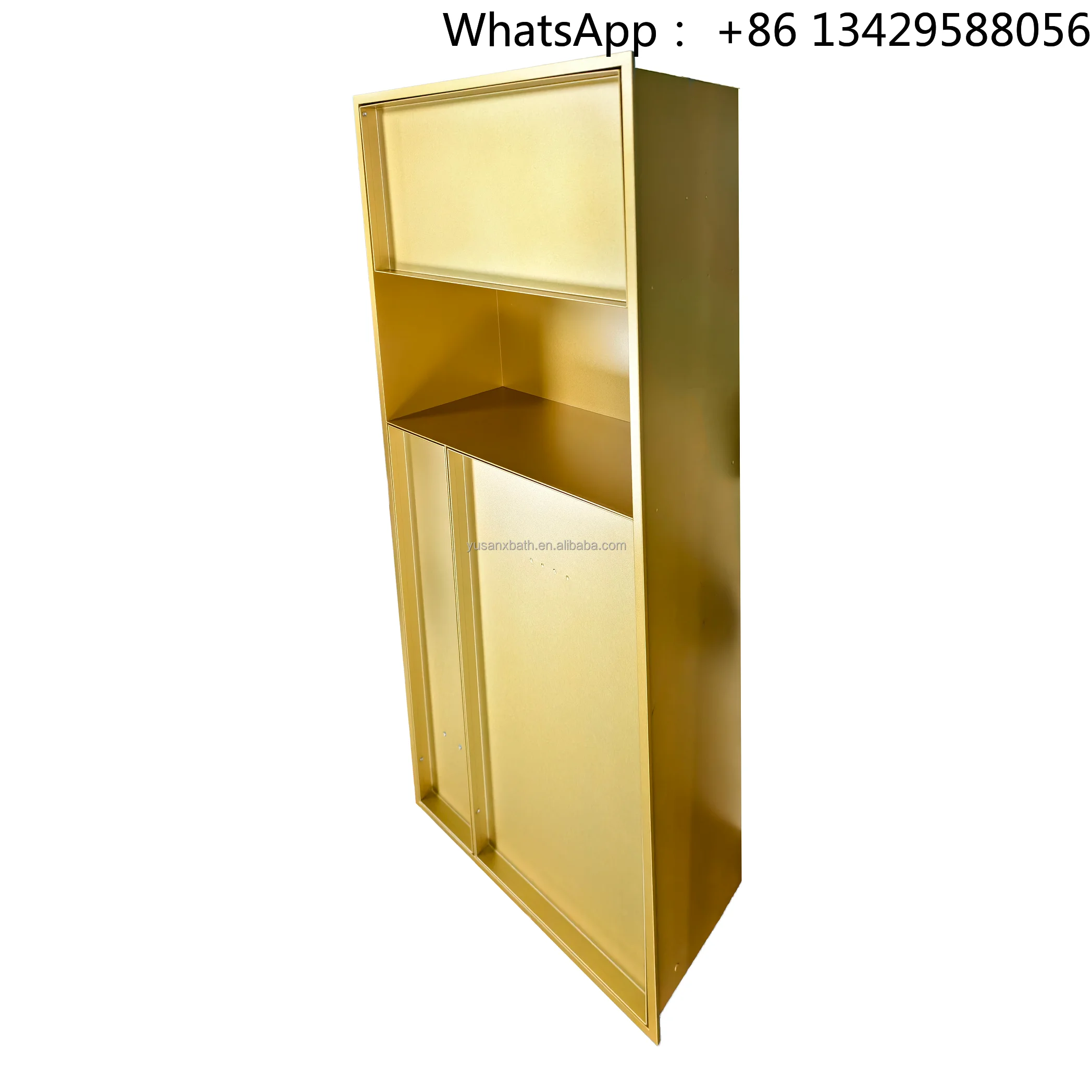 Modern Recessed Multi Rubbish Bin with Paper Towel Holder Hidden Toilet Brush Concealed Tileable Refuse Bin Niche for Hotel