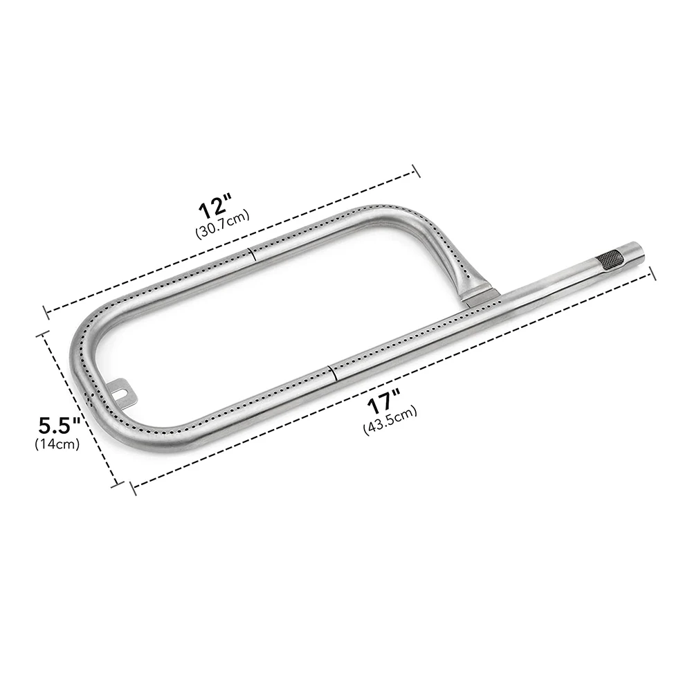 Imagem -06 - Tubo de do Queimador de Weber-grill Peça de Substituição do Churrasco para Q100 Q120 Q1000 Q1200 Grill a Gás 60040 69957 41657 Aço Inoxidável