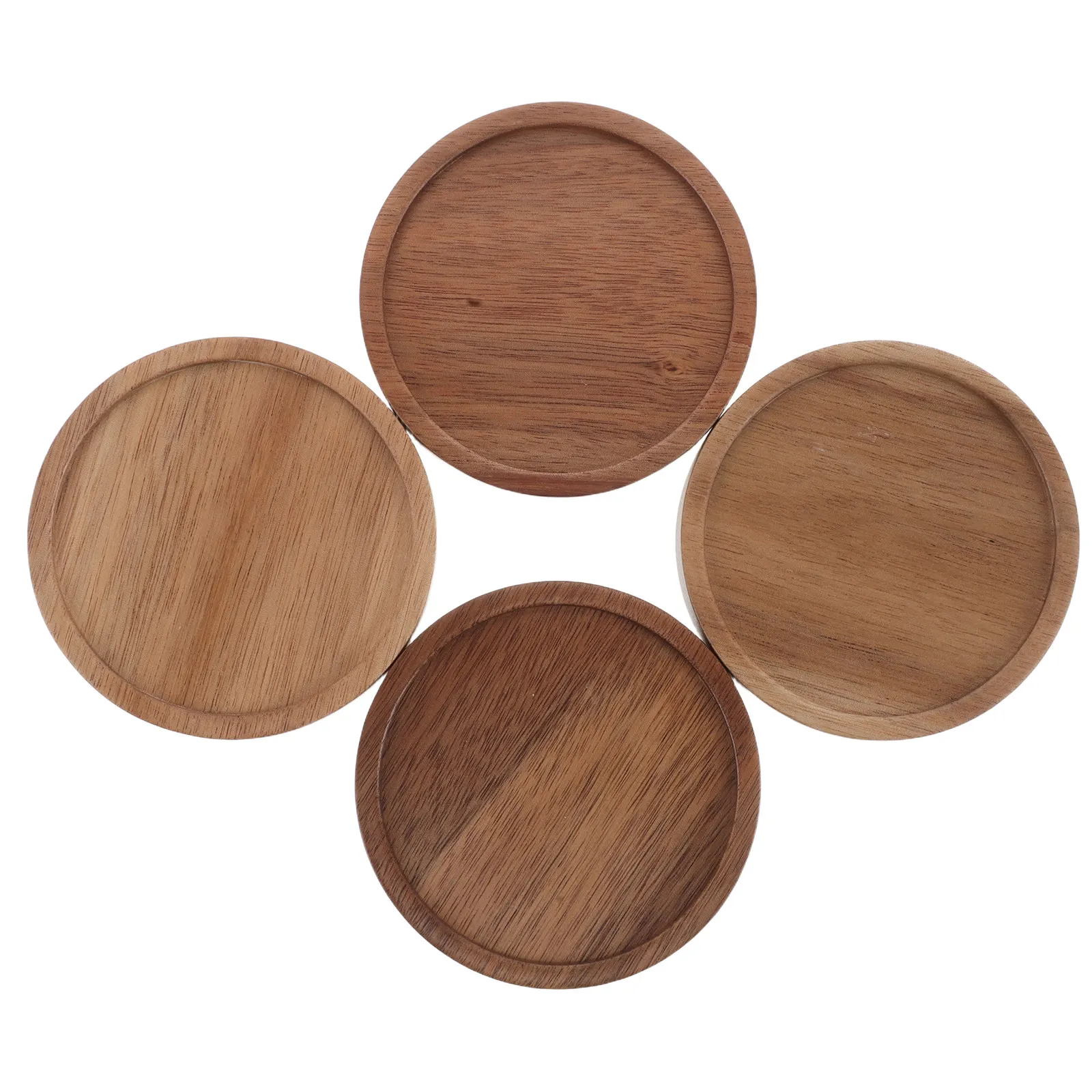 Coffee Tea Replacement - 4Pcs Acacia Wood Jar Lid Airtight