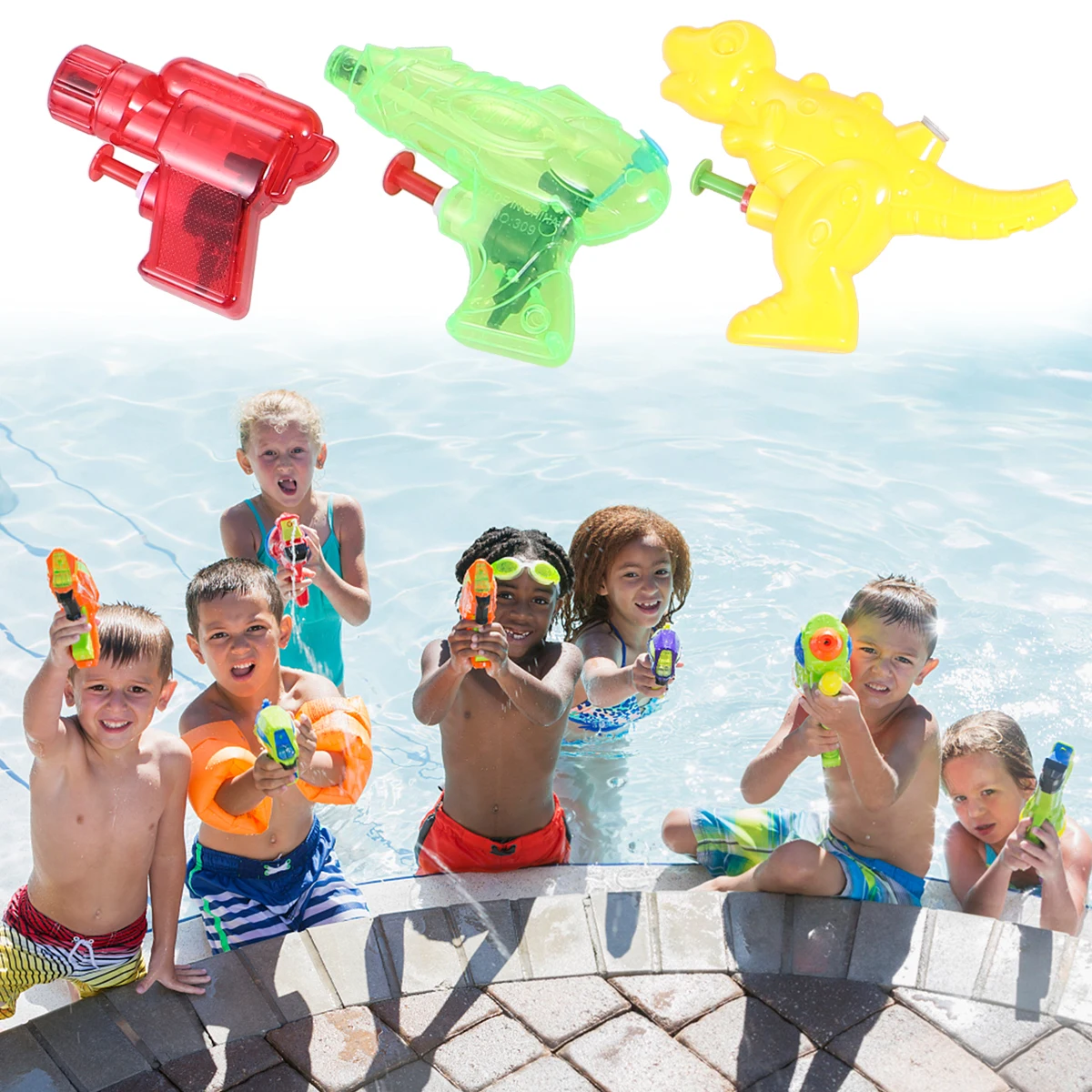 

16 Pcs Water Toy Colorful Guns Kids Soaker Vivid Toys Memorable Summertime