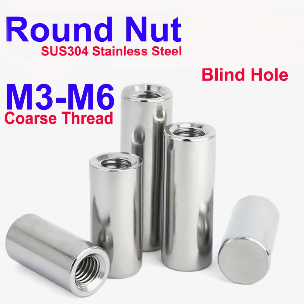 M3-M6 GB120 SUS304 Stainless Steel Internal Thread Bearing Cylindrical Position Roll Dowel Pin Molding Embedded Insert Nut