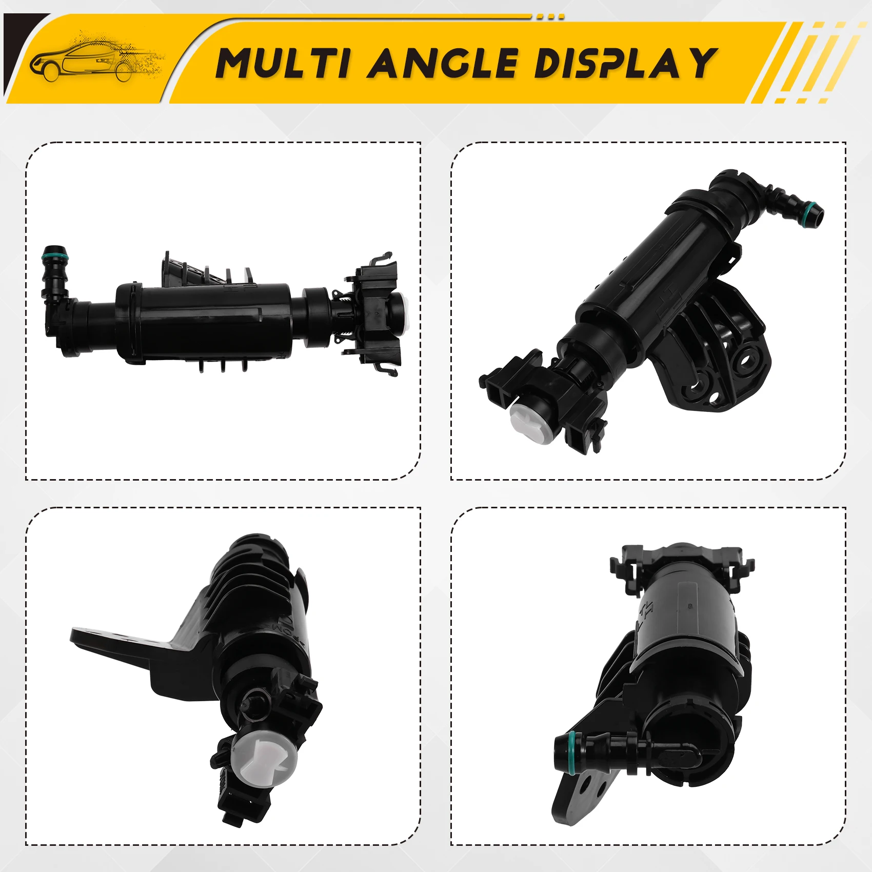 

AU28-Front Headlight Lamp Washer Spray Nozzle Cylinder Jet For Hyundai Tucson 2016-2020