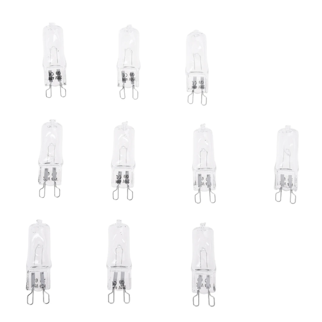 

40W 230V 10pcs G9 Halogen Capsule Light Bulb Lamp