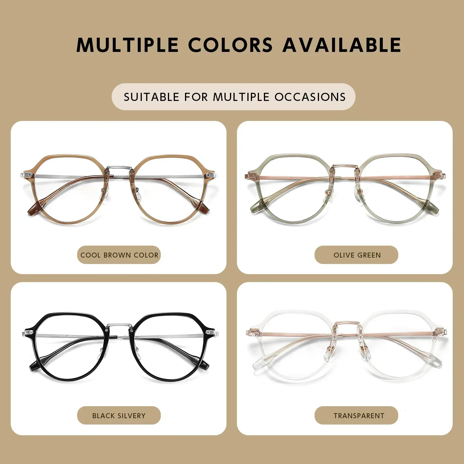 

Женские титановые оправы для очков для близорукости и дальнозоркости по рецепту, роскошные очки для чтения с прозрачными оптическими линзами G8082