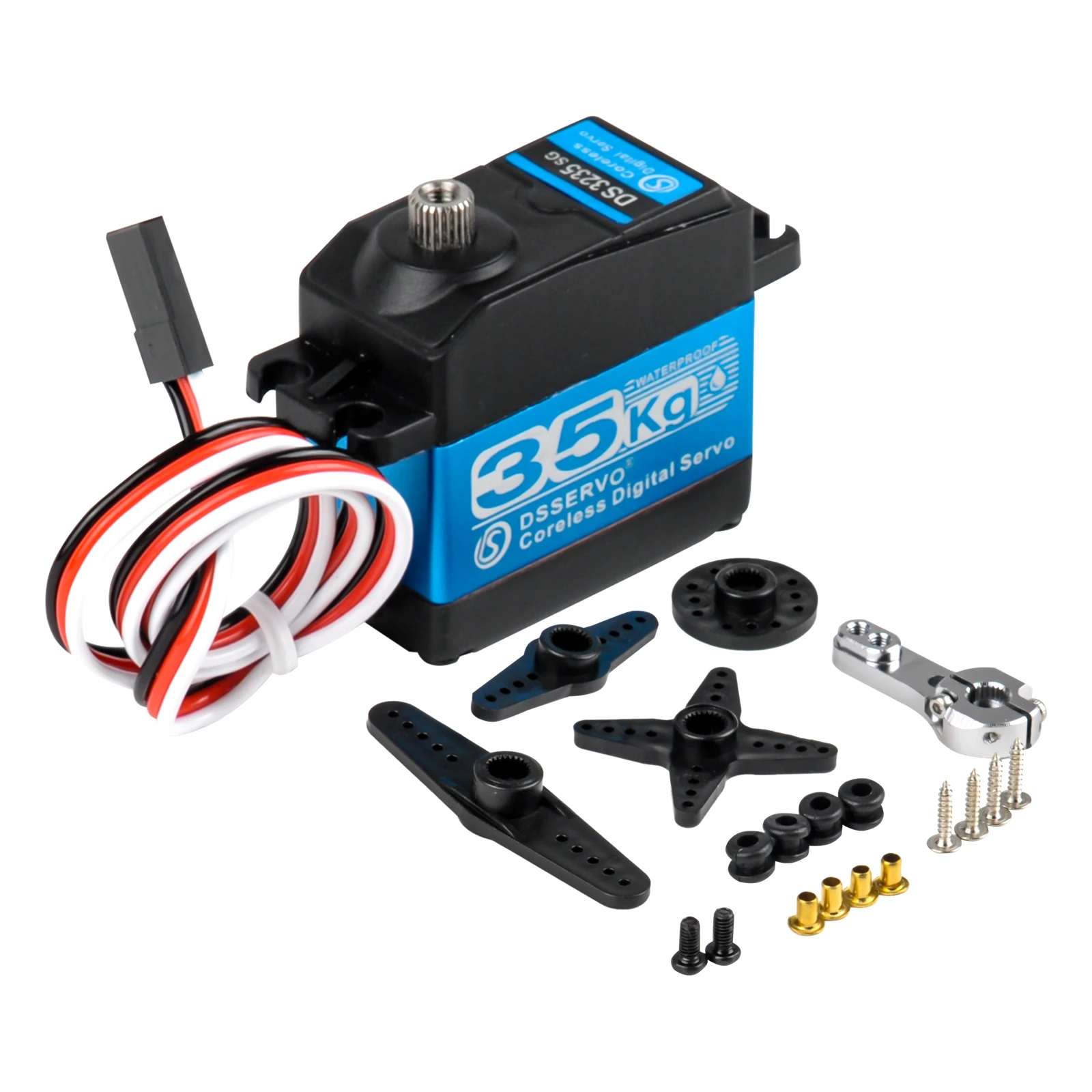 

DS3235 PRO Coreless Digital Servo Stainless Steel Gear Motor Waterproof 180/270 Degree for 1:8 1:10 1:12 RC Baja Car Robot