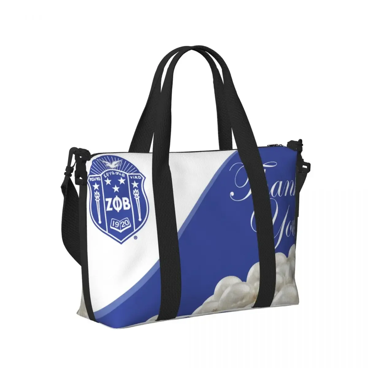 Bolso de mano personalizado Zeta Phi Beta Sorority para mujer, bolso de viaje de hombro con letra griega de gran capacidad 1920 para gimnasio y playa