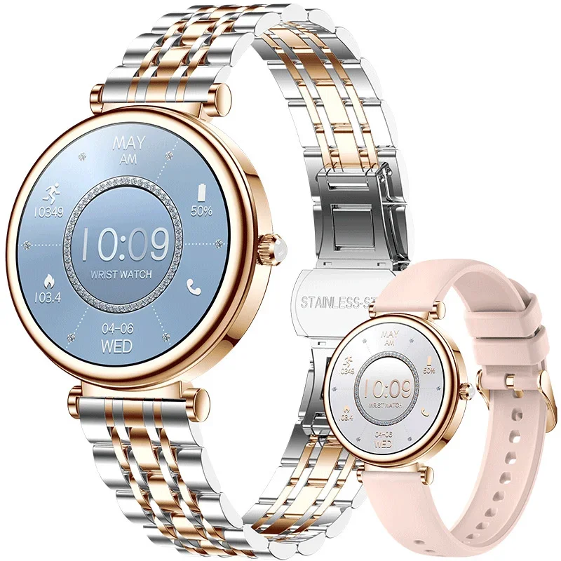 I109 Fashion Women Smart Watch with Comprehensive Health Monitoring Bluetooth Calling Heart Rate, Blood Pressure, Sleep Tracking