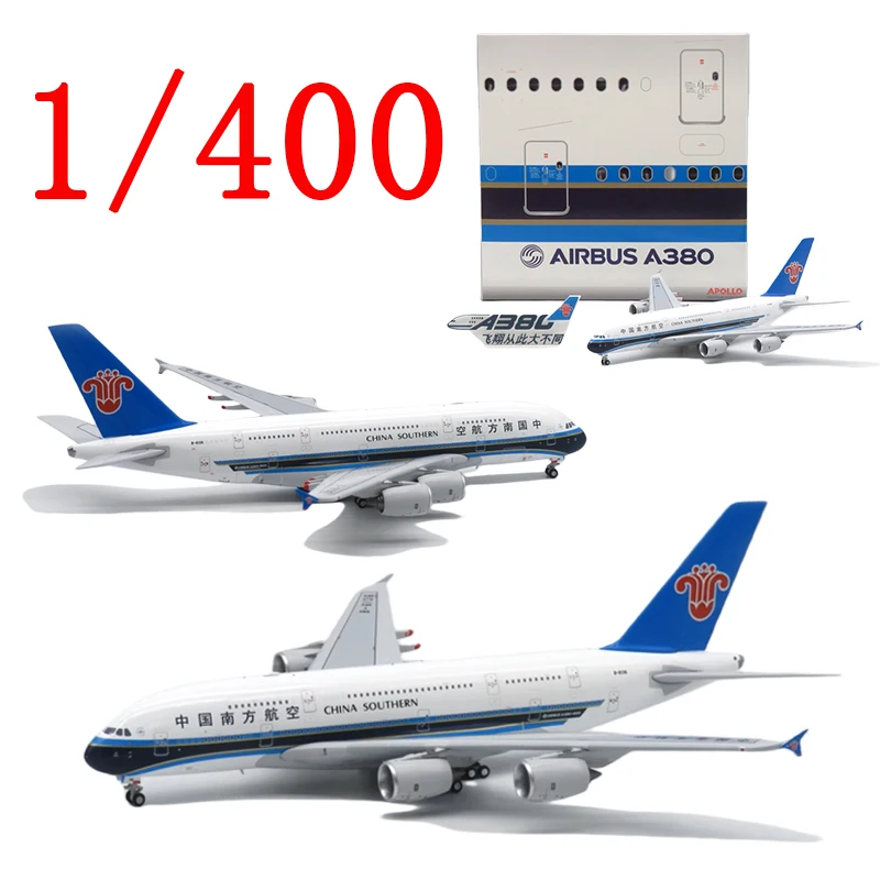 أبولو دييكاست 1/400 مقياس ايربوس سبيكة طائرة نموذجية ايربوس A380 B-6136 A234004 اللعب مع لعبة طائرة الصبي هدية صندوق