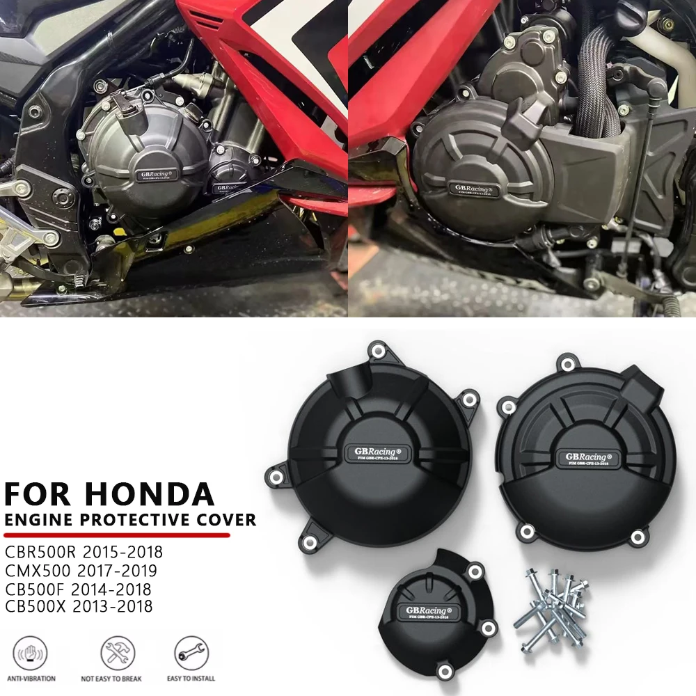 

CBR500R2015-2018 CB500F2014-2018 CB500X2013-2018 CMX500 For Honda Motorcycle Engine Cover Clutch Cover Protection Set Accessorie