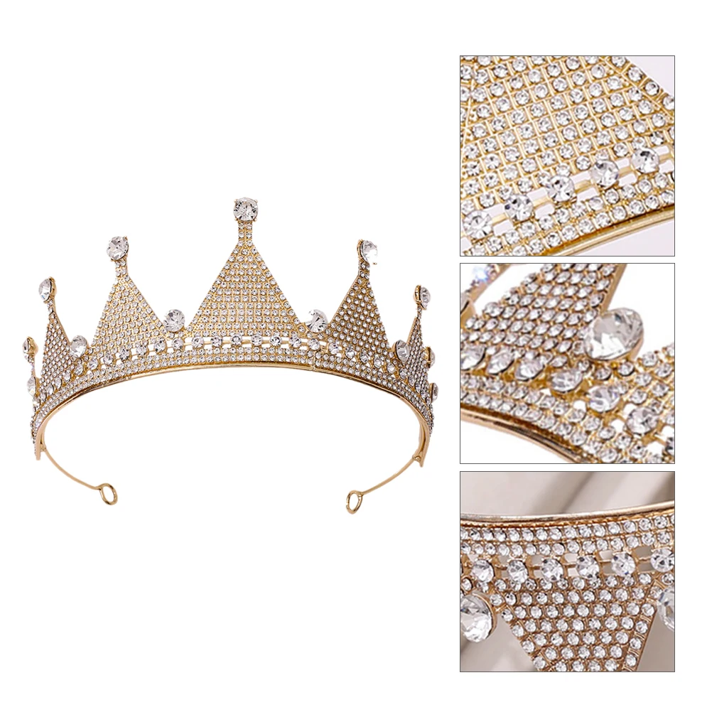 

Bride Crown Rainbow Tiara 18Th Birthday Hair Accessories Wedding Headwear Hair Hoop For Women Gold