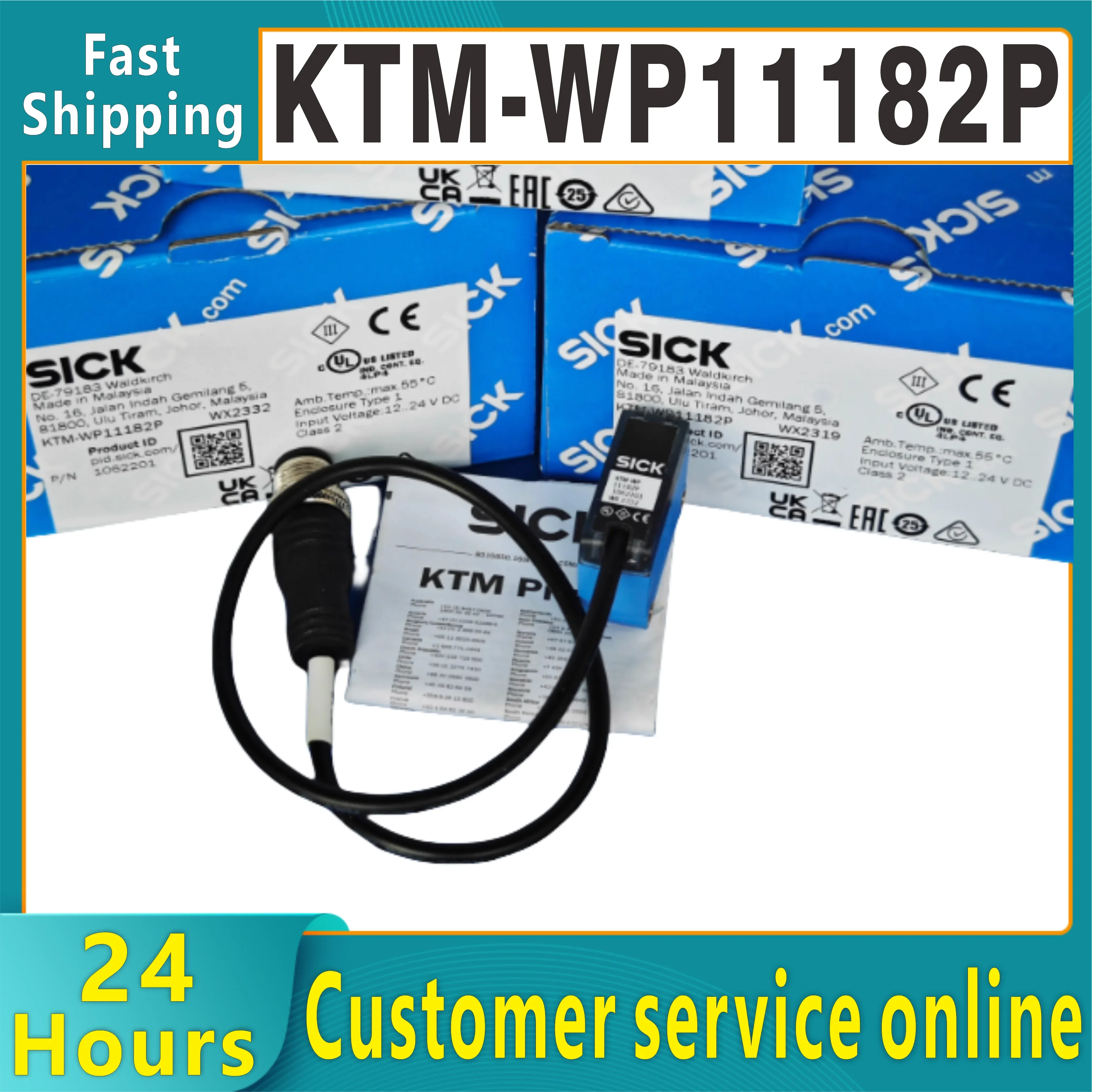 KTM-WP11182P 1062201 Sick Color Code Sensor Optical Switch Sensor 100% Brand New&Original