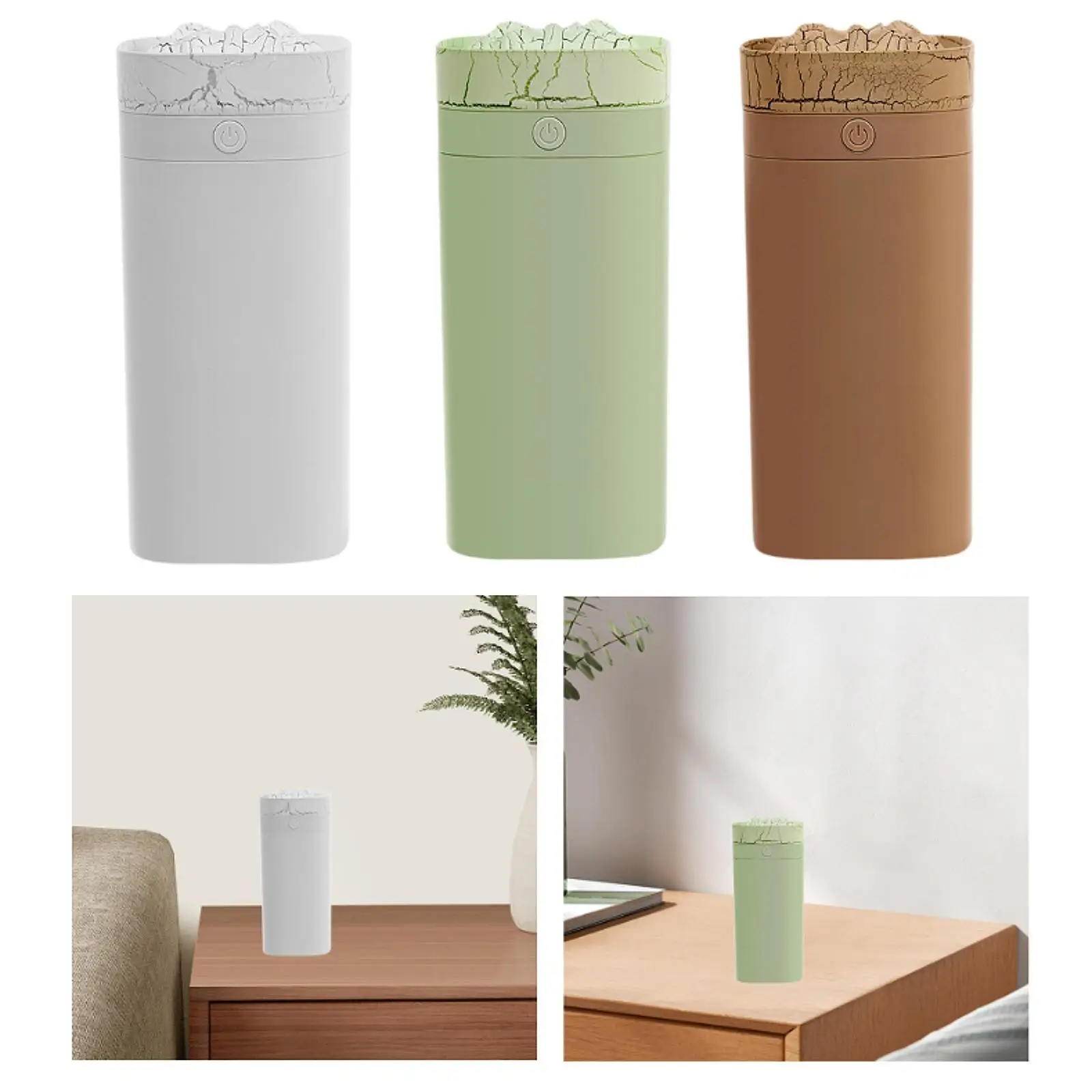 Увлажнитель для спальни, декоративный увлажнитель с верхним наполнением, 600 мл, персональный