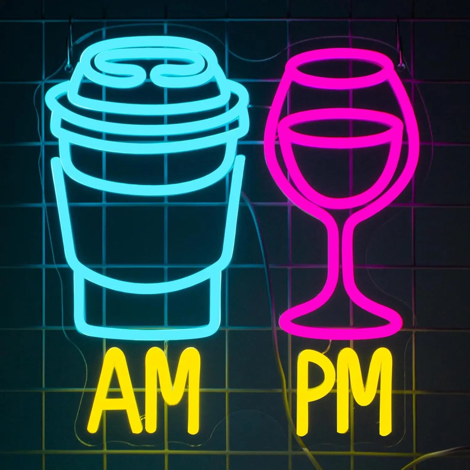 Am Pm Neon Sign Dim…