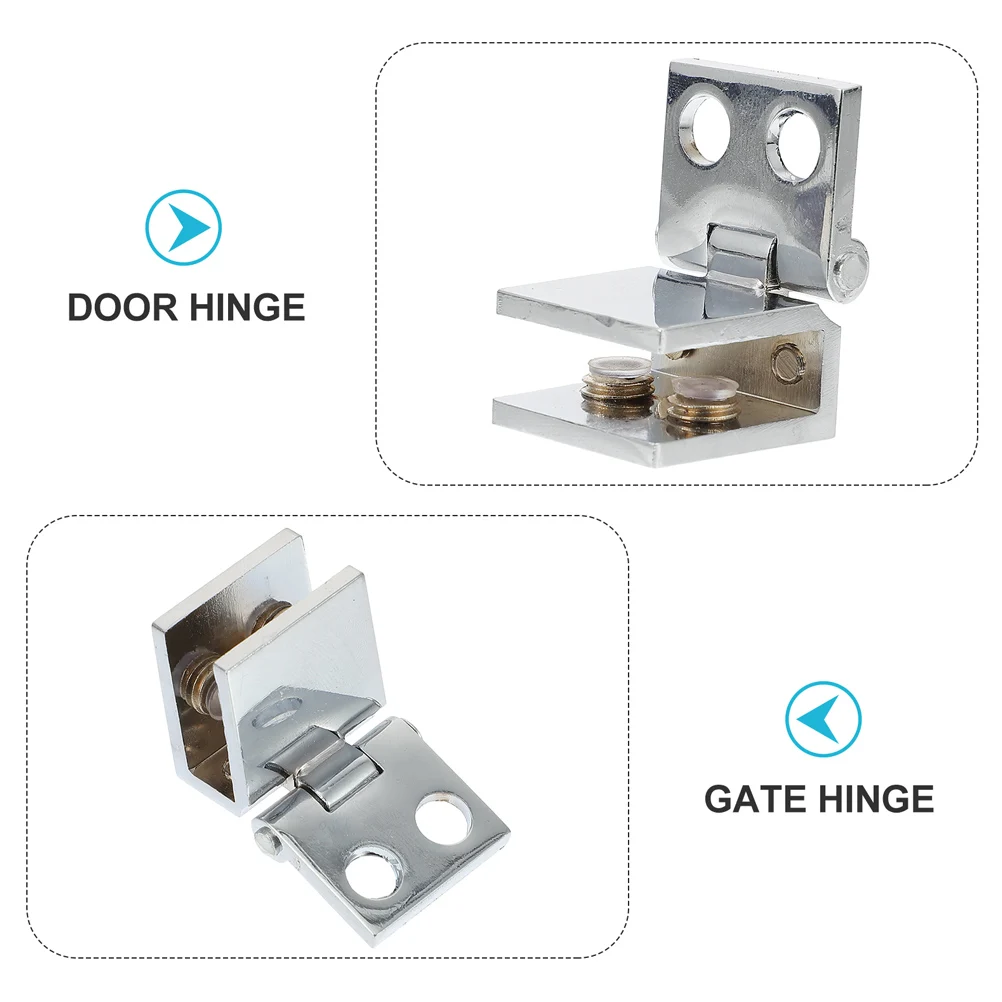 مفصل باب زجاجي بدون إطار من سبائك الزنك لخزانة النبيذ في غرفة الاستحمام بدون تركيب مثقاب باب زجاجي متين للتشغيل السلس #6
