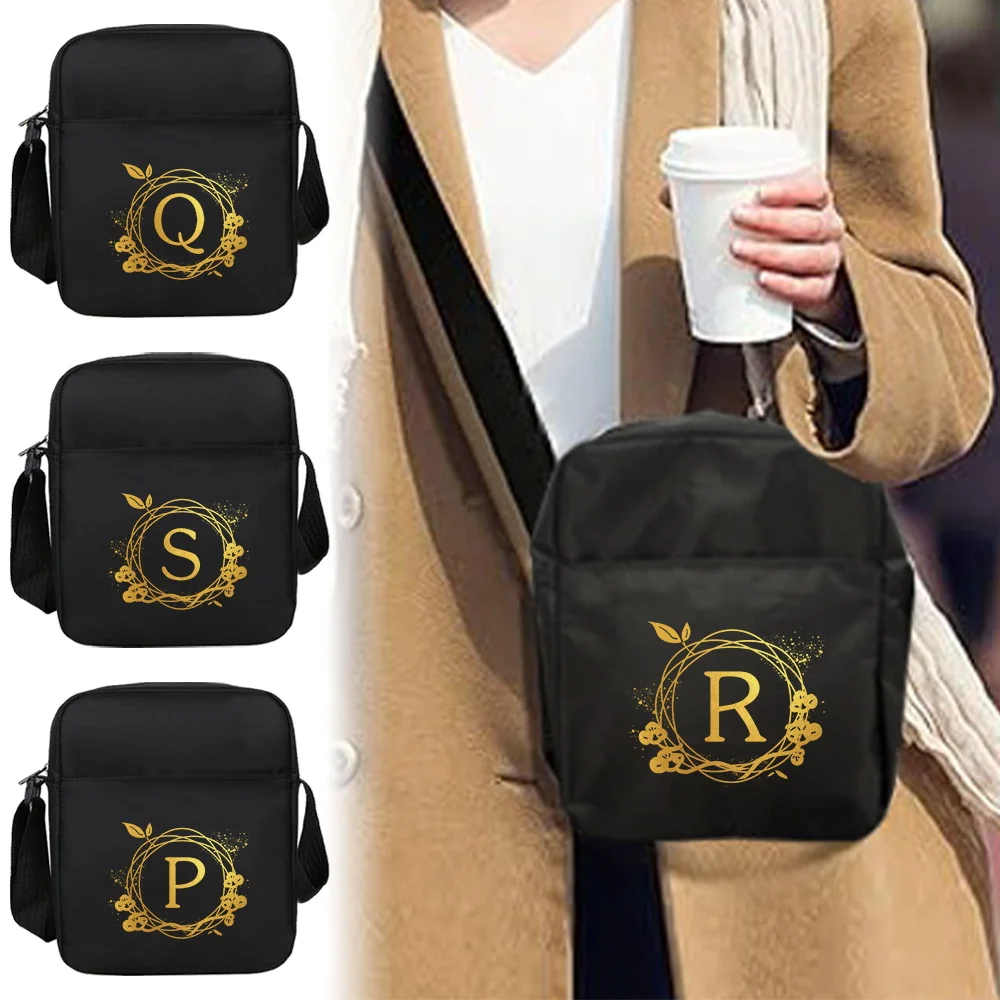 

Korean Style Shoulder Bag Fashionable Wreath Letter Serie Shoulder Crossbody Bags Portable Work Commuting Shoulder Storage Bag