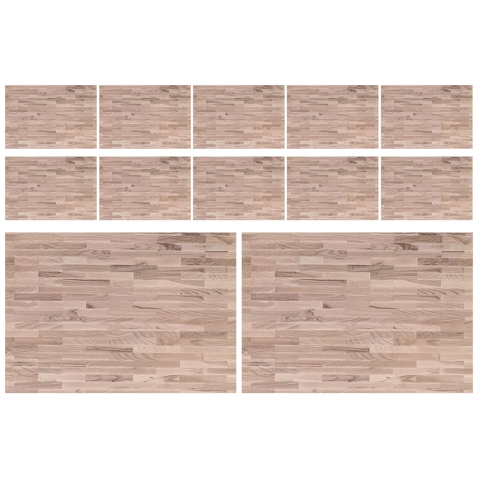 

12 Pcs House Floor Sticker Miniature Wallpaper Flooring Art Stickers Miniatures Dollhouse Accessories