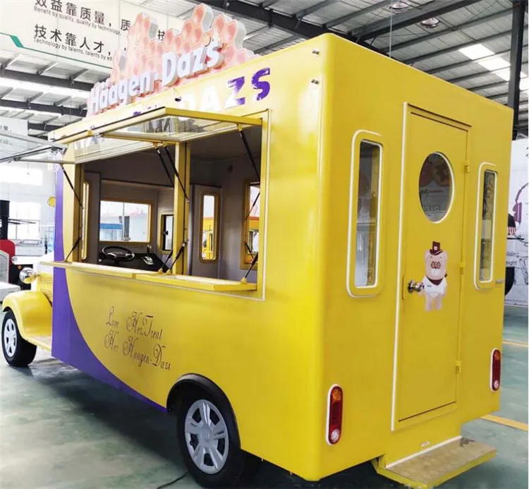 OEM CE-goedgekeurde straat mobiele fastfoodtruck hotdogwagen Unieke horecawagen ondersteunt maatwerk