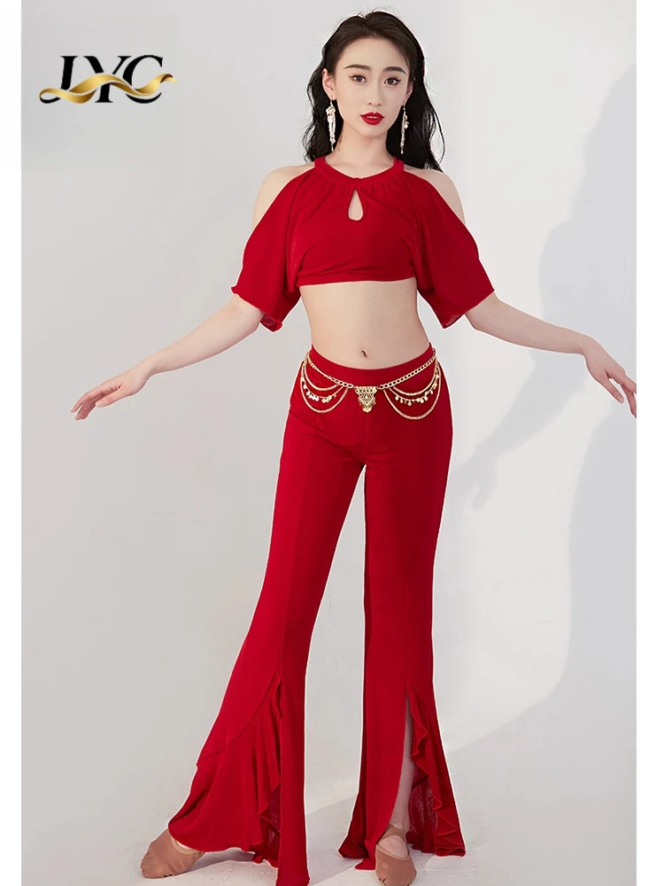 Original New Belly Dance Summer Sleeveless Short Sleeve Practice Outfit Eastern Dance Performance Sexy Pants Set
