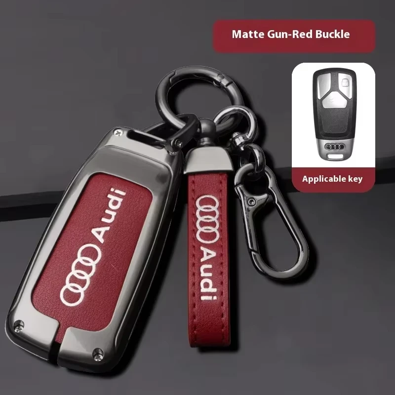 

Car Key Case For Audi Allroad A4 A5 A6 A7 A8 Q5 Q7 Q8 S3 S4 S5 S6 S7 RS3 RS4 RS5 TT TTS SQ5 RSQ5 Car Key Chain Metal Key Shell