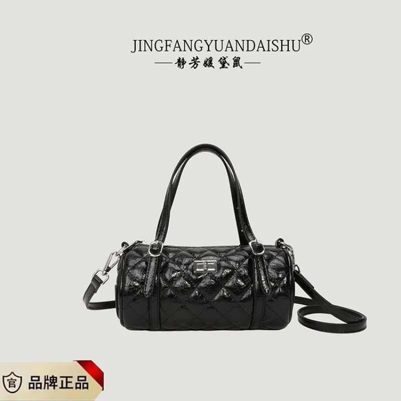Vintage Fashionable Diaper Bag Men Women Designer Leather Handbag Solid Color Paris Famous Superstar Style