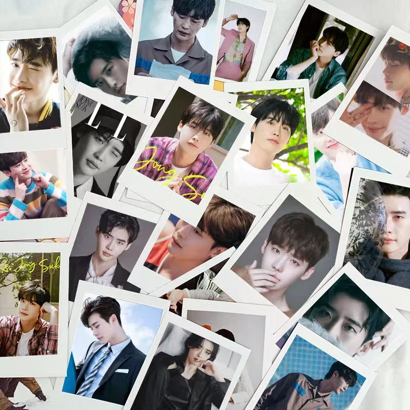 30/50PC No Repeat  Lee Jong Suk Magazine Cover Poster Lomo Card Pai Li De Korean TV Big Mouth Drama Stills 3 Inch Small Cards