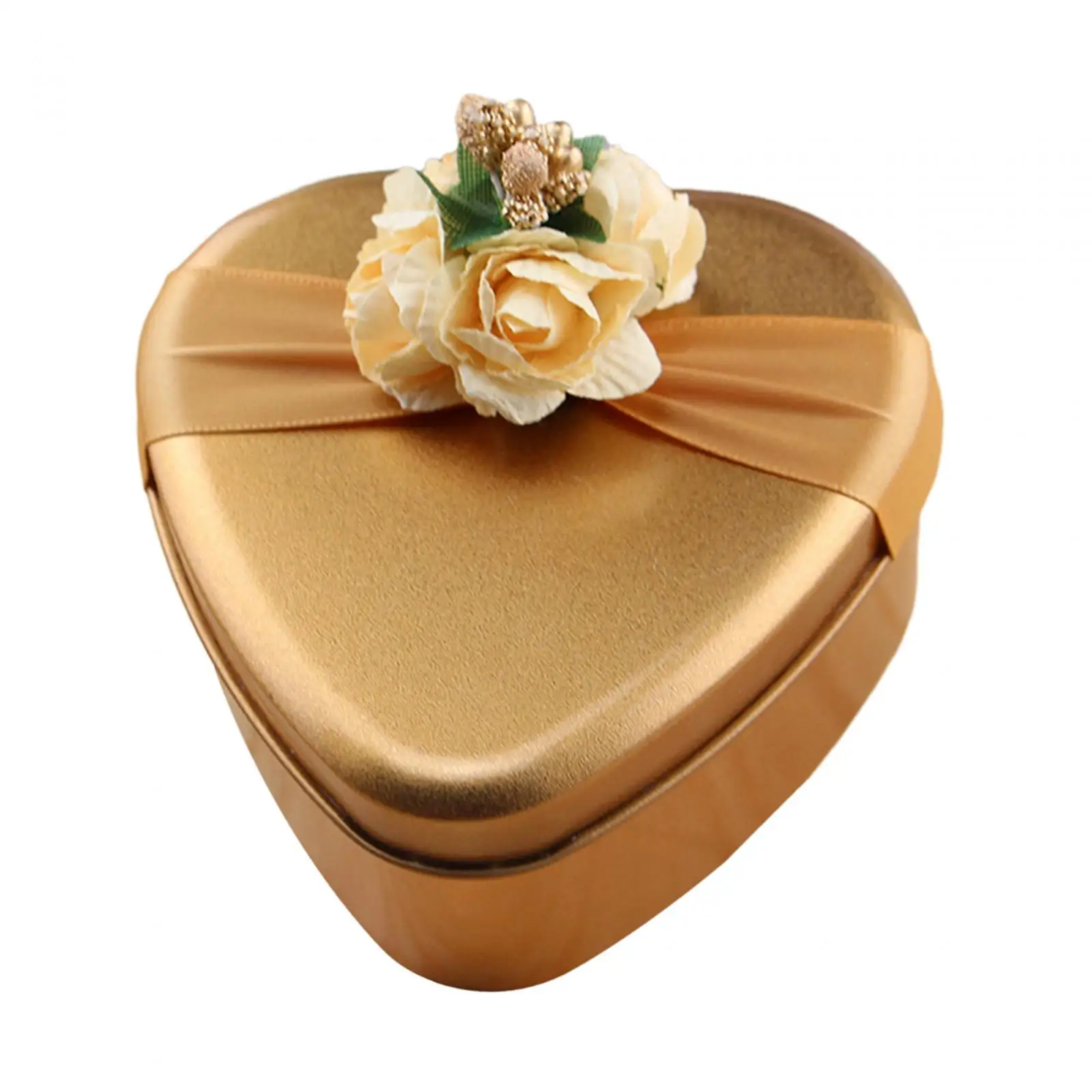 Heart Shape Metal Gift Box for Christmas Cookie Container Wedding Candy Favors Bridal Party Decoration