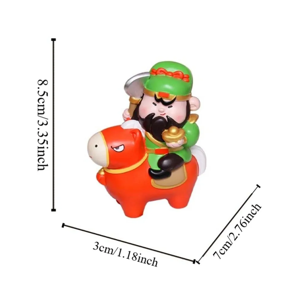الراتنج 2026 الحصان سنة التماثيل سنة الحصان النمط الصيني إله الثروة تمثال الزخرفية زودياك الحصان التميمة #6