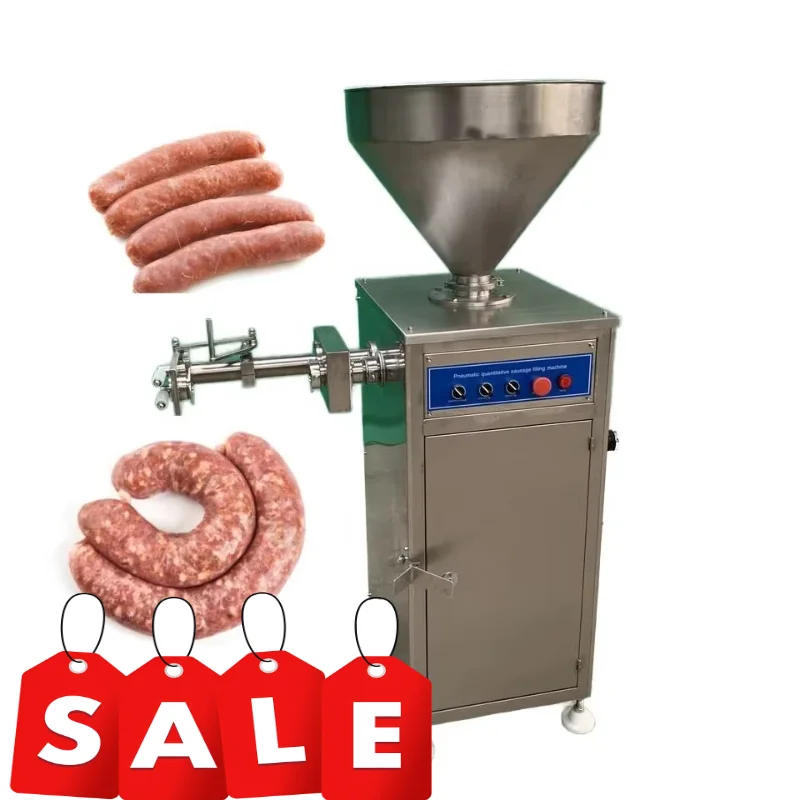 Automatic Quantitative Sausage Stuffer Electric Vacuum Sausage Filler with Twister for Sale Customized