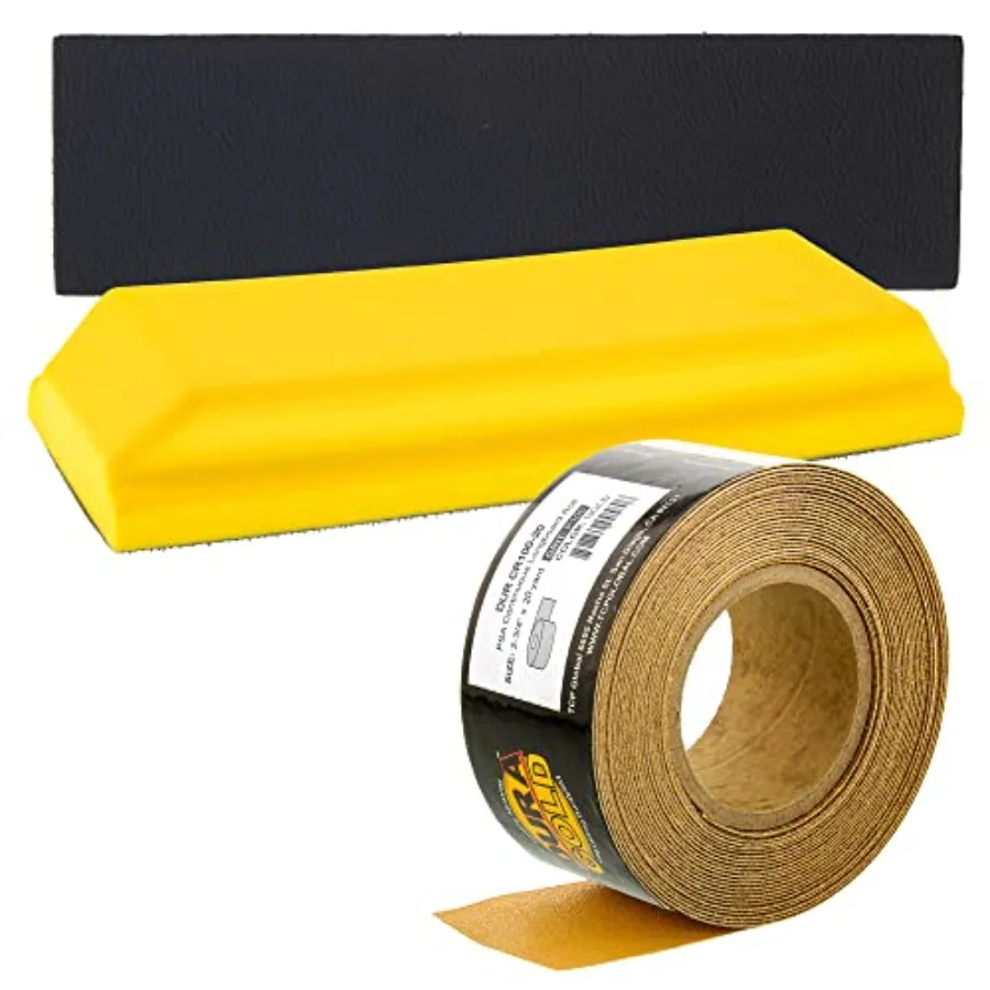 

Прямоугольный шлифовальный блок Pro Series 10 x 2-3/4 дюйма с креплением на липучке и адаптером PSA, а также абразивная подушка PSA Longbo 100 грит